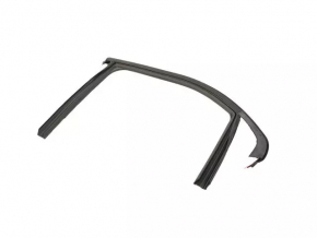 Upper rear left door molding with seal Fiat 500X 16-22 black