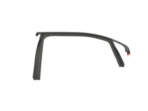 Upper rear left door molding with seal Fiat 500X 16-22 black