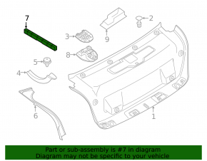 BMW 5 F10 09-16 Hazardous Area Triangle