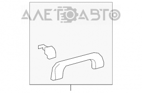 Left ceiling handle for Toyota Highlander 2013, beige