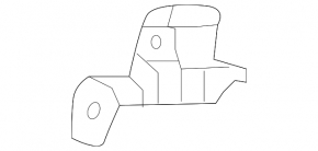 Right headlight mount, upper left, Toyota Land Cruiser 16-21 rest.