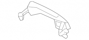 Infiniti QX30 17-19 outer rear right door handle