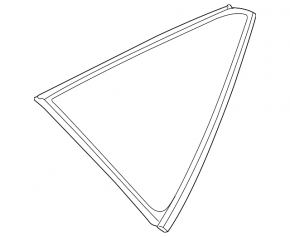 Rear left blind glass window Nissan Murano z51 09-14