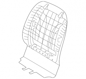 Kia Sorento 2021-2024 rear passenger seat trim, gray, scratches, needs cleaning