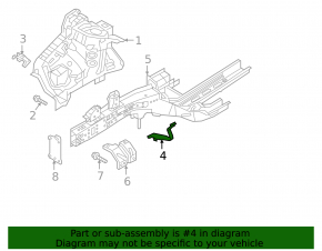 Front left side member bracket for Kia Sportage 17-22
