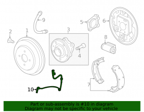 ABS sensor rear left Chevrolet Trax 15-22