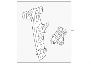 Window lifter with motor front left Buick Encore 13-19