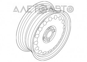 Iron wheel disk R15 x 6 ET47.5 4*100 Ford Focus USA 2011
