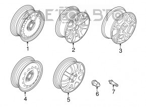 Iron wheel disk R15 x 6 ET47.5 4*100 Ford Focus USA 2011