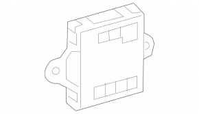 Computer door rear left Mercedes GLS-class X166 13-19