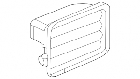 Right ventilation shield Mercedes W167 GLE 350 450 20-23 torn