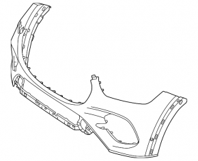 Bare front bumper Mercedes W167 GLE 24-26
