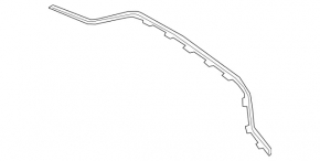 Mercedes A-class V177 19-22 rear bumper molding, chrome