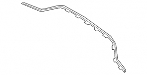 Mercedes A-class V177 19-22 rear bumper molding, chrome