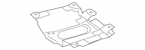 Central underbody protection for Mercedes GLC 16-22