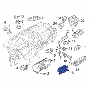 Left steering column switch Ford Escape MK3 13-type 3 for lane keeping