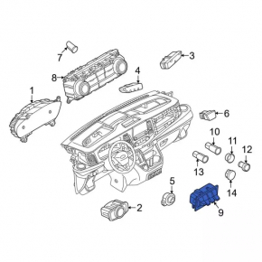 Left steering column switch Ford Escape MK3 13-type 3 for lane keeping