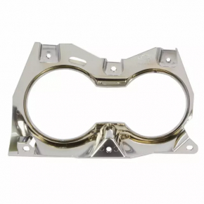 Center console trim for cup holders Ford Mustang mk6 17-23 chrome