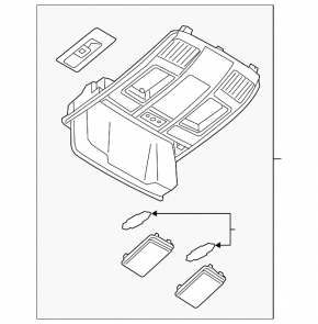 Front light Mazda CX-9 16- gray without sunroof