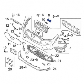 Ford Mustang Mach-E 21-23 Front View Camera Mount