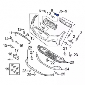 Ford Mustang Mach-E 21-23 Front View Camera Mount