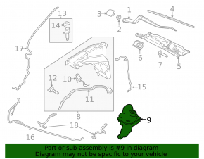 Land Rover Range Rover 13-21 Additional Windscreen Washer Reservoir