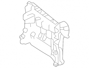 Right outer rear bumper mount for Land Rover Discovery 17-25