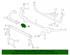 TV bracket upper left Jaguar F-Pace X761 17-