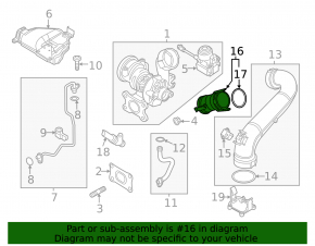 Small turbo pipe for VW Jetta 19-21 1.4T