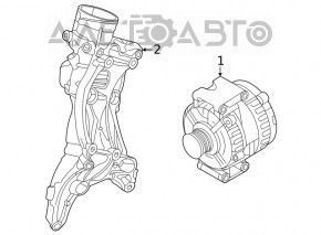 Generator Audi A4 B9 21-25 MHEV 230A Valeo
