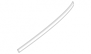 Mercedes GLS-class X166 13-19 trunk door molding