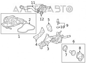 Water pump Acura MDX 14-20