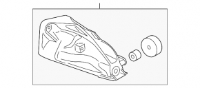 Left engine mount bracket for BMW 3 G20 19-25 2.0T, plug-in RWD