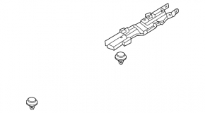Lower part of rear left door sill plate for Nissan Ariya 23-25