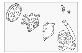 Water pump Hyundai Sonata 20-23 2.5