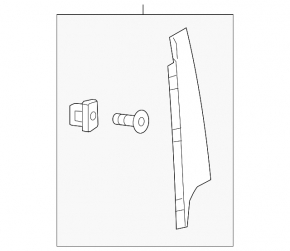 Door trim side front left Volvo XC60 18-23