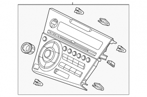 Honda CRZ 11-12 Radio Cassette Player