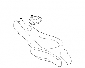 Lower arm under spring rear right Toyota Rav4 19-