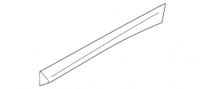 Door trim lower rear right BMW X3 G01 18-21 structure with chrome molding