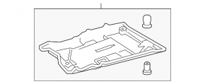 Front right underbody protection Lexus CT200h 11-17