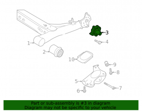 Rear right hub mount VW Jetta 19 - rusty