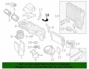 Temperature sensor in the heater BMW 5 G30 17-23 type 1