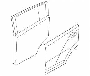 Kia Sportage 17-22 rear left door