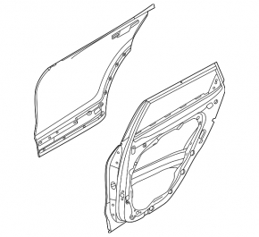 Kia Seltos 2021-25 rear right door