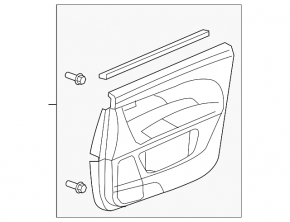 Front right door panel for Acura MDX 2007-2009