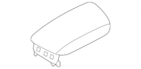 Kia Niro 17-22 HEV, PHEV leather armrest, gray