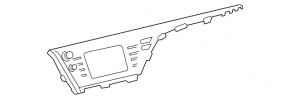 Monitor, display Toyota Camry v70 18-20 useful chrome, scratches