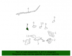 Front left airbag sensor for Lexus GX470 03-09