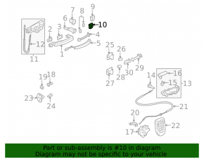 Front left outer handle cap for Audi A4 B8 08-16