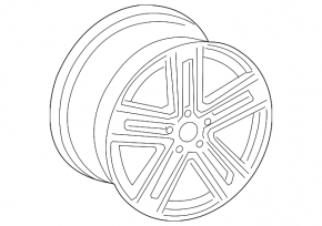Wheel disk R17 Audi A4 B9 17-25 curb
